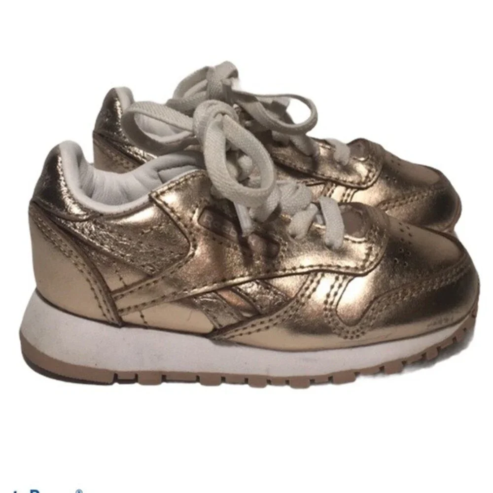 Reebok Rose Gold Infant Baby WalkCrib Snea…